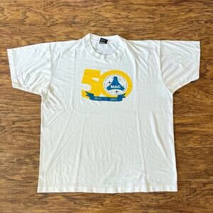 Vintage MSP Minneapolis St. Paul Airport Commission White T Shirt XL